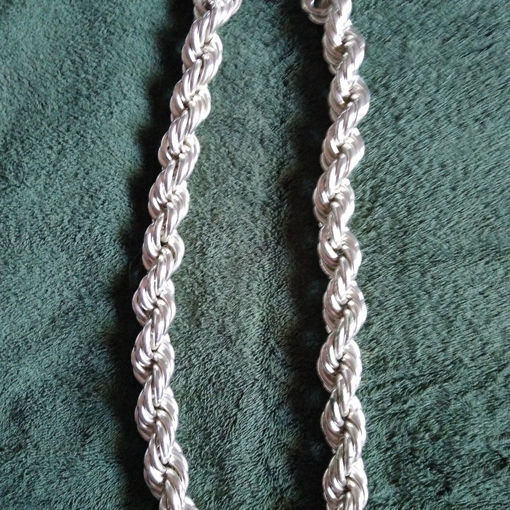 20mm 36 Inch Dookie Silver tone finish hip hop 80s